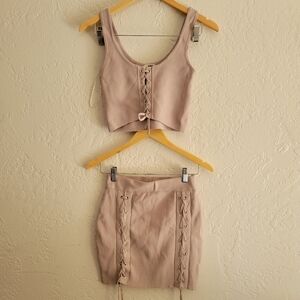 Rumor Boutique Outfit Top and Skirt S/M NWT